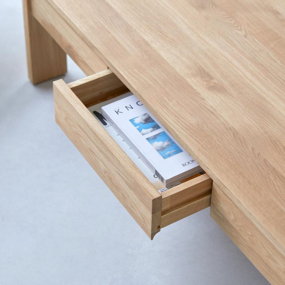 Tikamoon Tavolino in legno di quercia massello Eden  