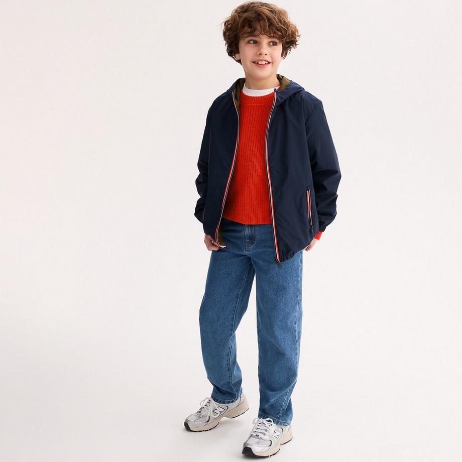 Blouson coupe-vent à capuche