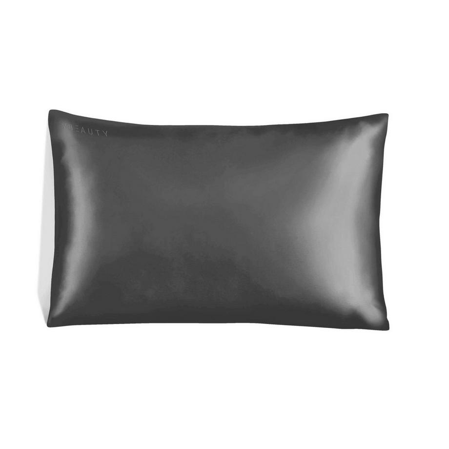 VBEAUTY Premium Taie d'Oreiller en Soie Anthracite  