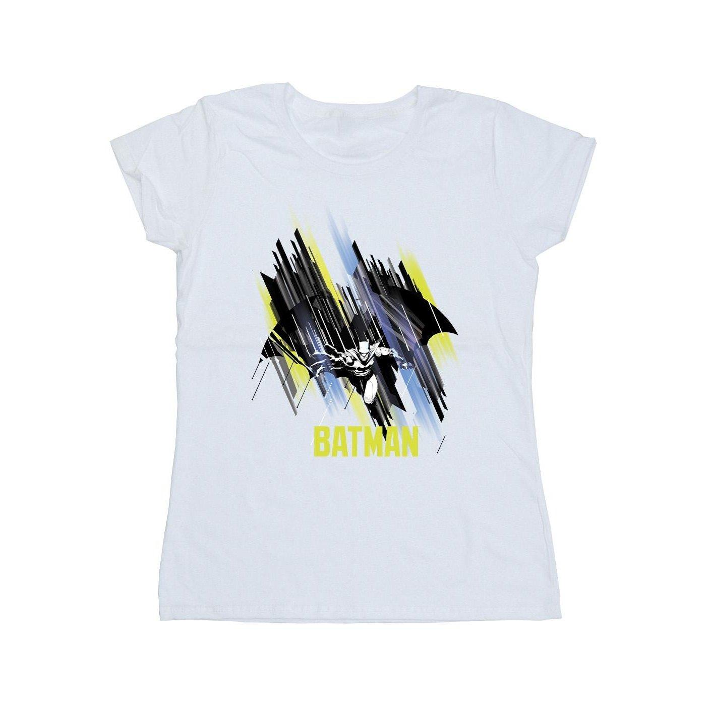 Image of Batman Flying Batman Tshirt Damen Weiss XXL