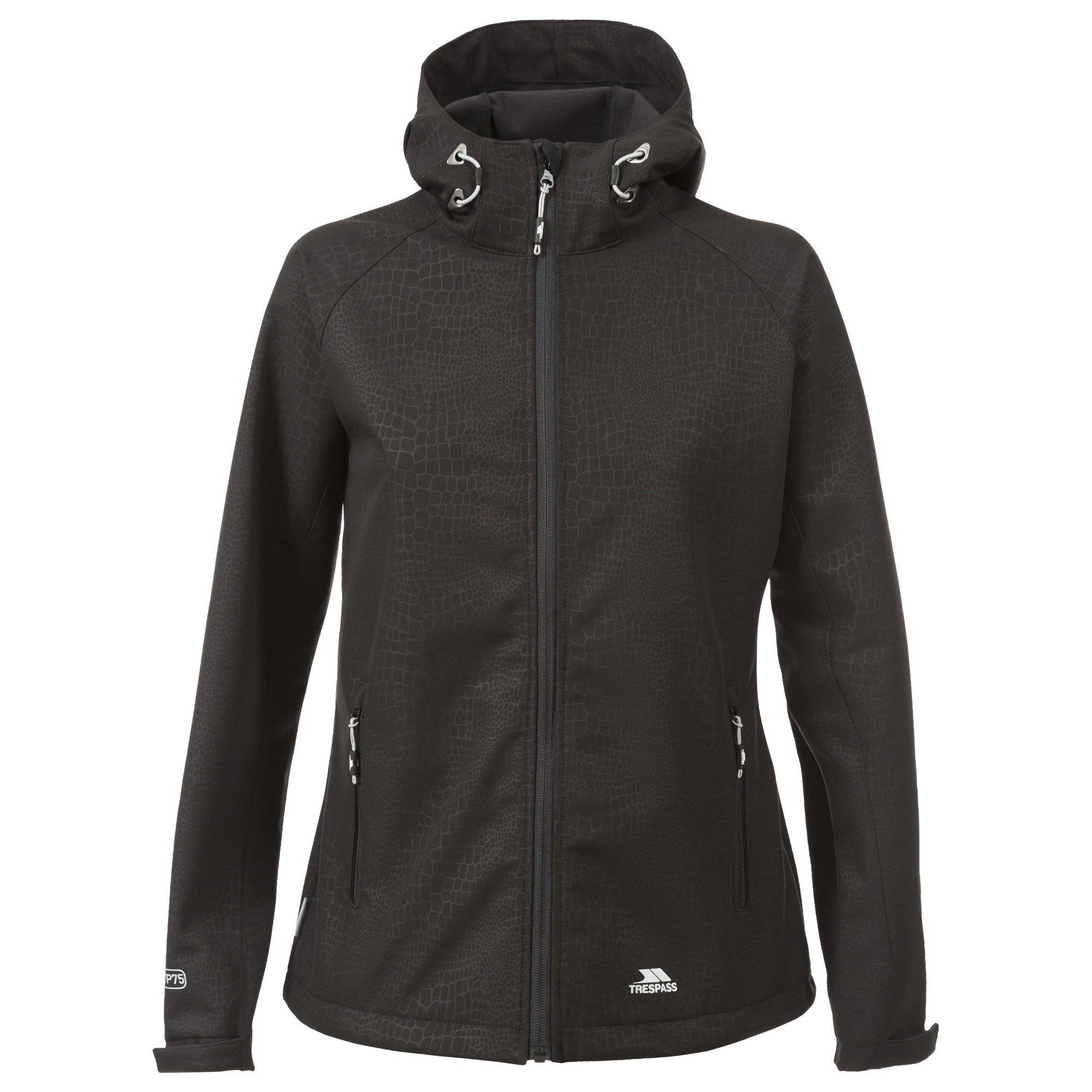 Image of Womens Cheska Schlangenmuster Softshell Jacke Damen Schwarz XXL