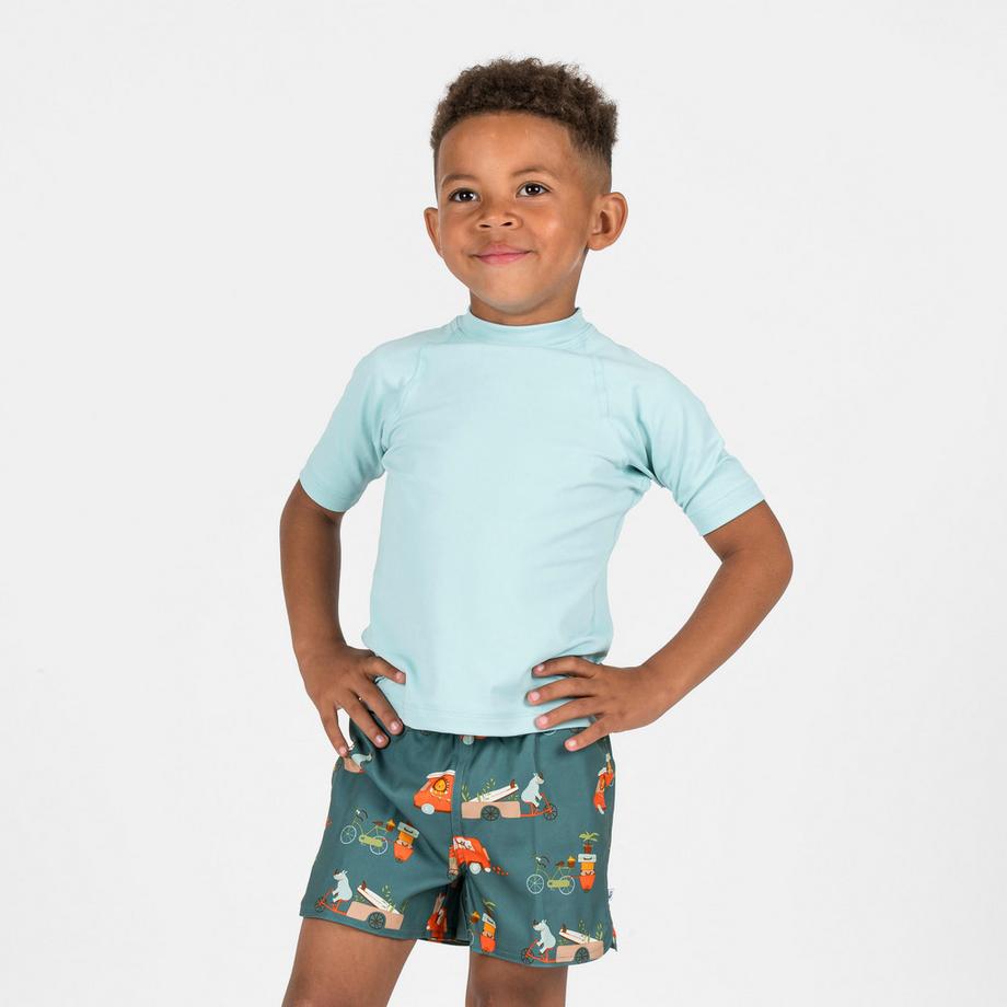 DECATHLON  Pantaloncini da bagno bambino taglio ampio boardshort 