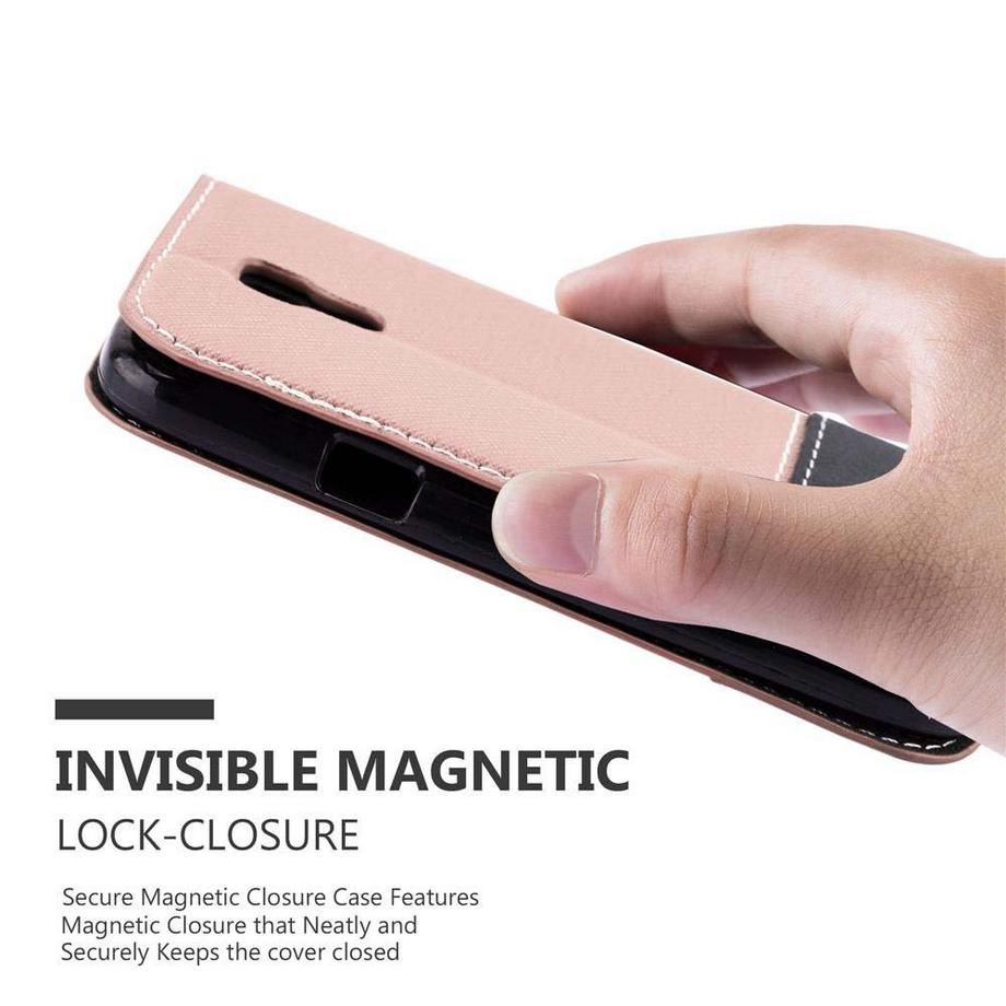 Cadorabo  Housse compatible avec Samsung Galaxy S4 MINI - Coque de protection avec fermeture magnétique, fonction de support et compartiment pour carte 