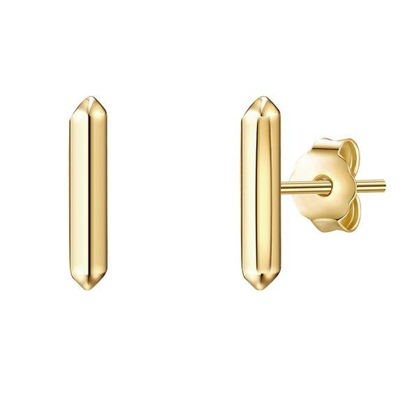 Image of Ohrstecker Damen Gold 9mm