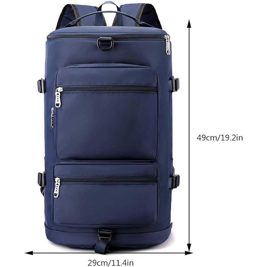 Only-bags.store Sac à dos de voyage grande capacité avec bretelles amovibles imperméable durable  