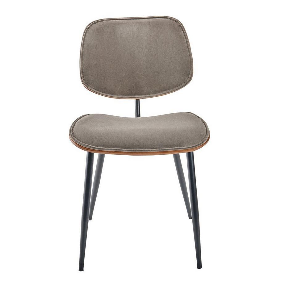 Calicosy Lot de 2 Chaises en Velours avec Finition Bois - Olympia  