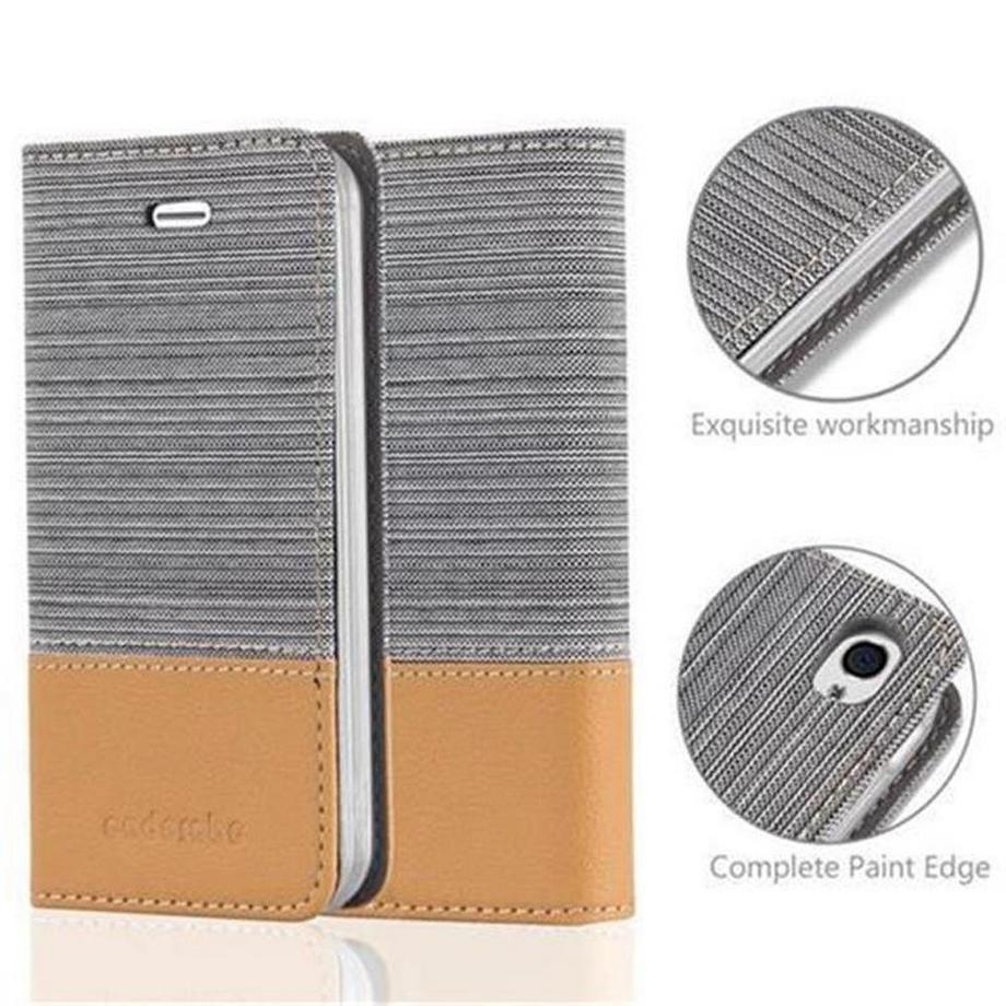 Cadorabo  Housse compatible avec Apple iPhone 4 / 4S - Coque de protection avec fermeture magnétique, fonction de support et compartiment pour carte 