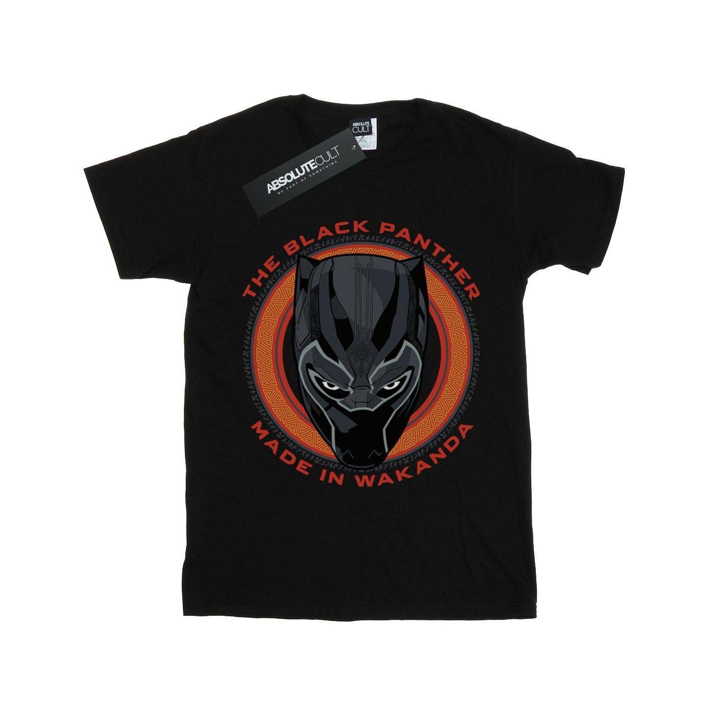 Image of Black Panther Made In Wakanda Red Tshirt Unisex Schwarz 116