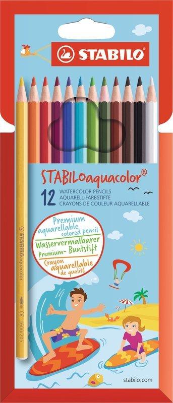 STABILO STABILO Aquacolor crayon de couleur 12 pièce(s) Multicolore  
