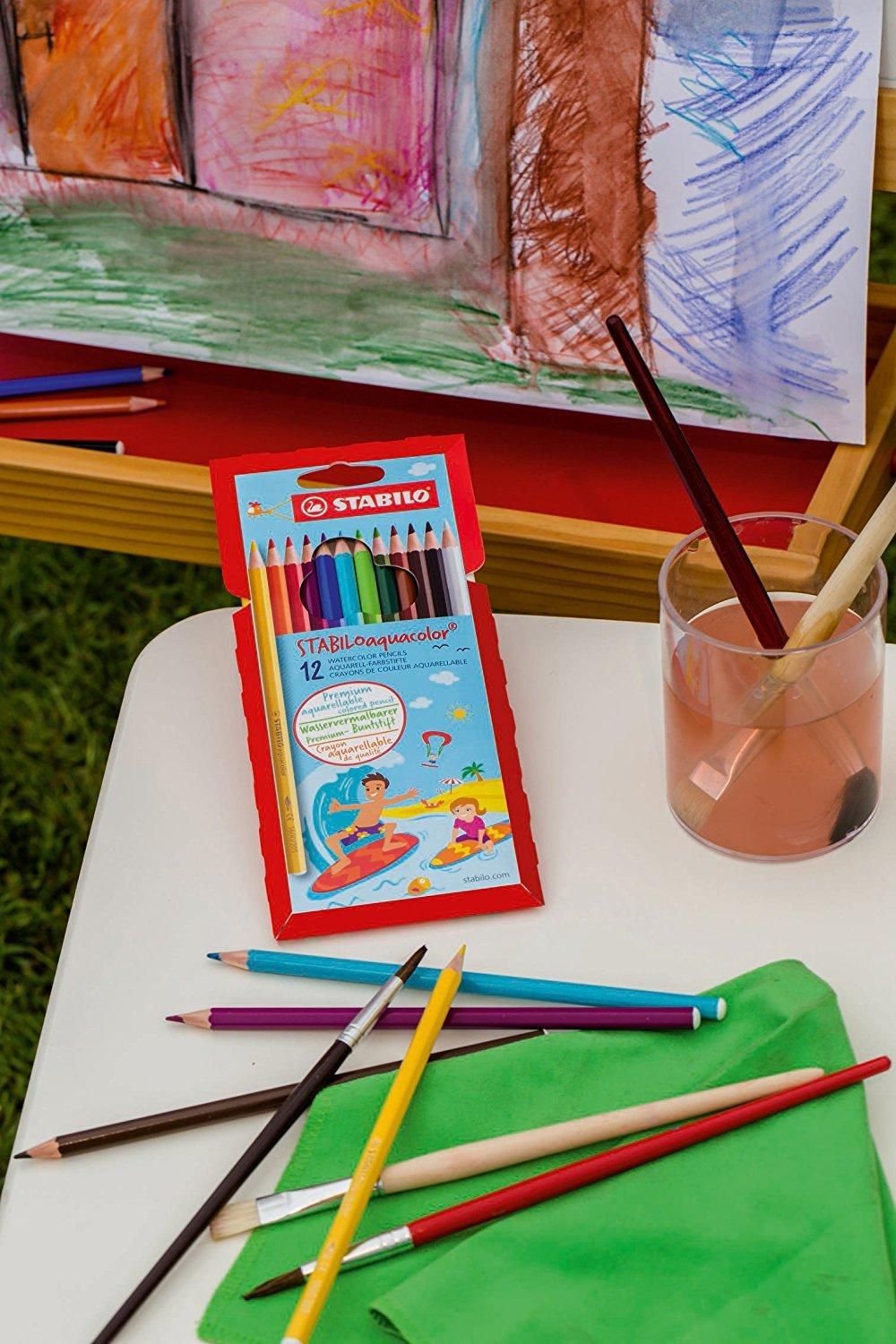 STABILO STABILO Aquacolor crayon de couleur 12 pièce(s) Multicolore  