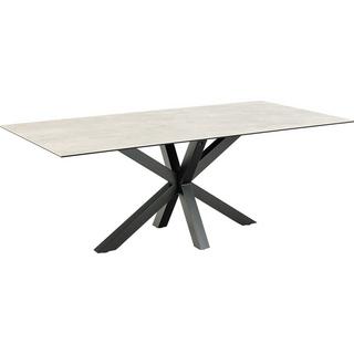 mutoni Table à manger Triple-X céramique gris clair 200  