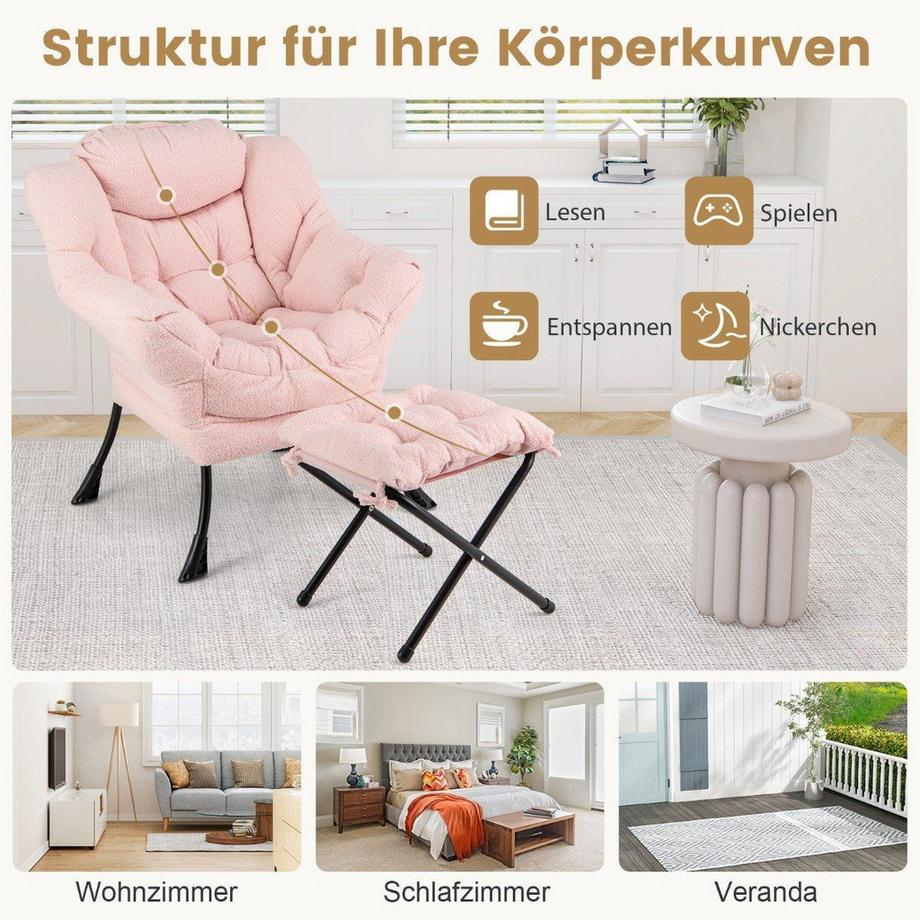 Northix Relaxsessel mit Ottomane  