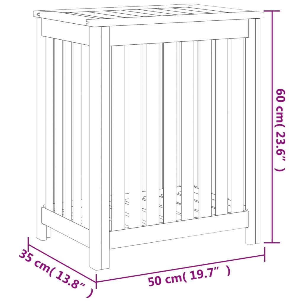 VidaXL cesto del bucato Legno  