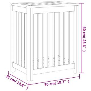 VidaXL cesto del bucato Legno  