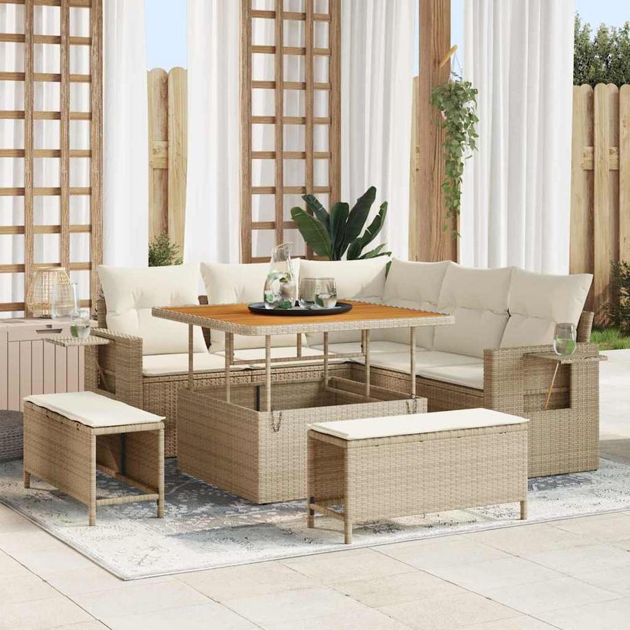 VidaXL Arredamento da Giardino Polyrattan  