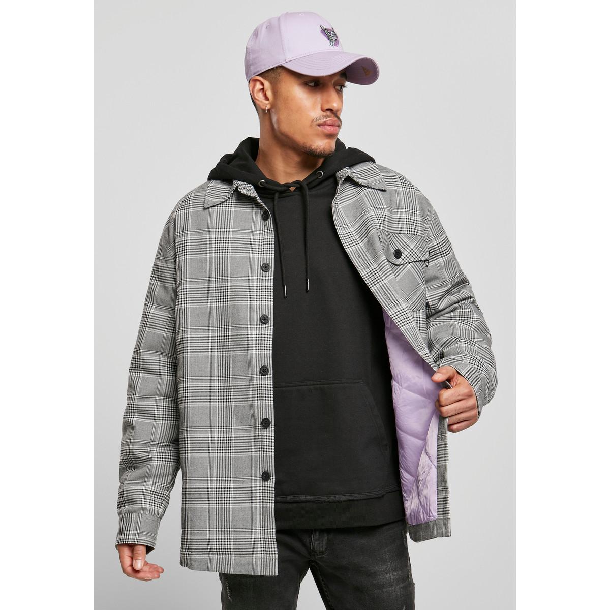 Image of Jacke Plaid Out Quilted Unisex Schwarz/Weiss XL