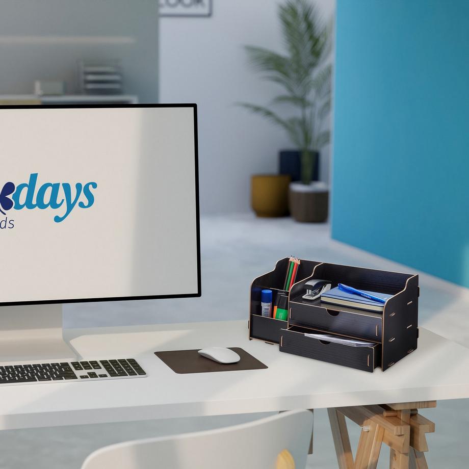 Northix Organizzatore da scrivania con cassetti  