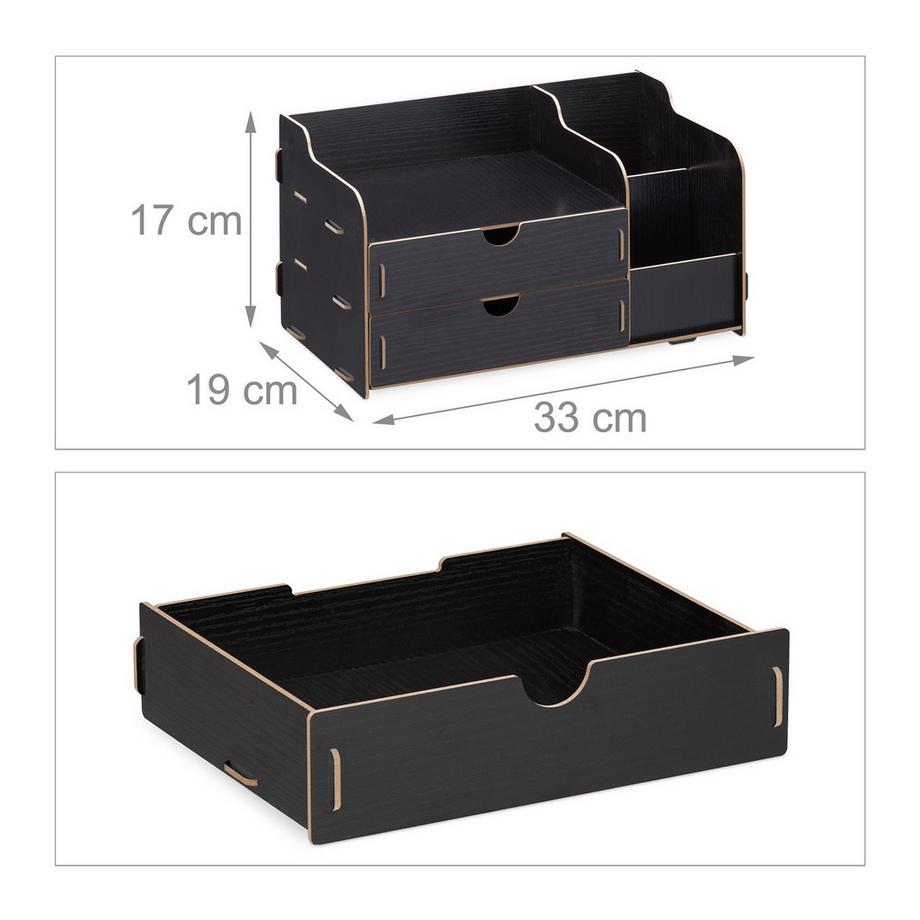 Northix Organizzatore da scrivania con cassetti  