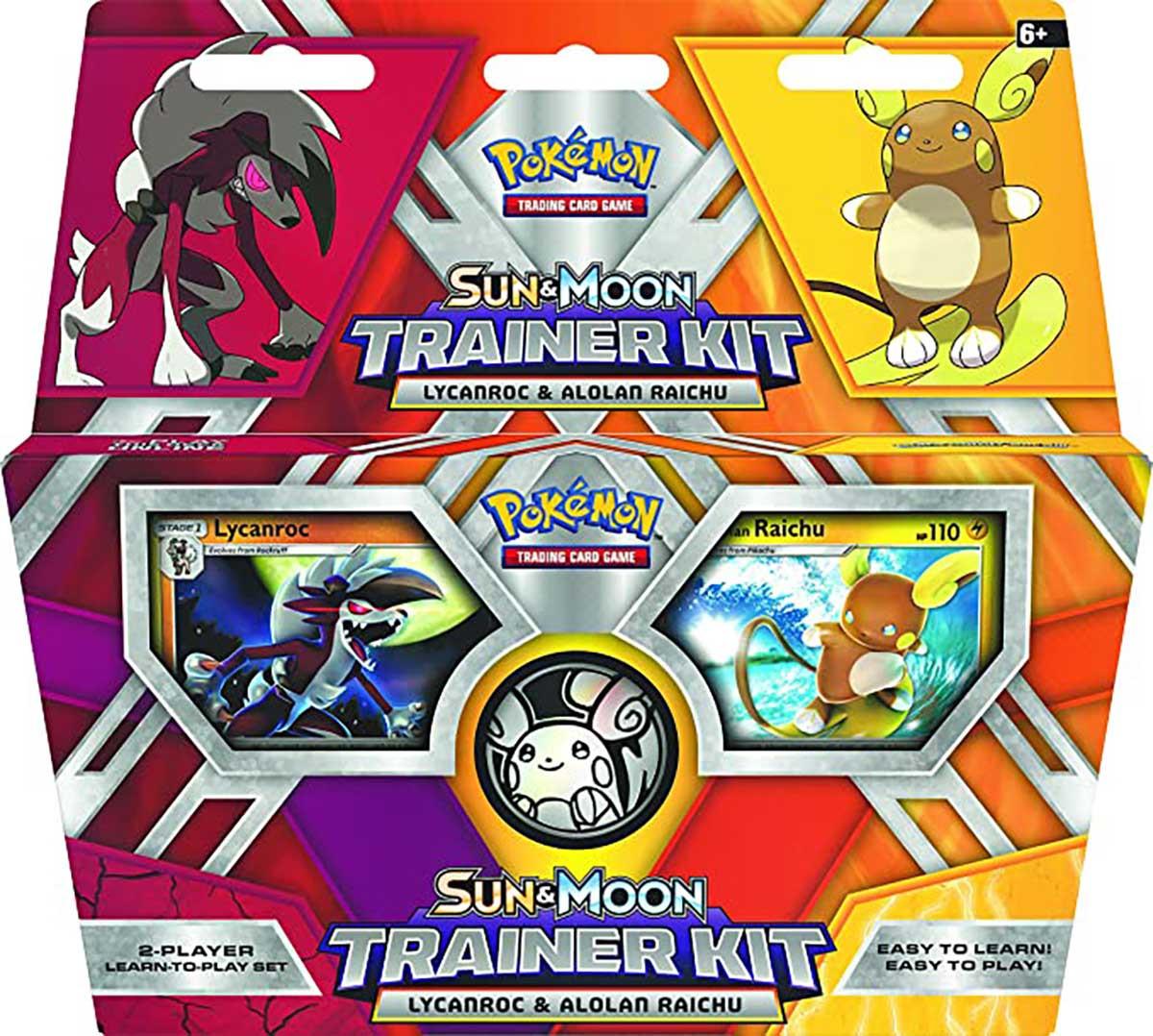 Pokémon  Sun & Moon Trainer Kit Lycanroc & Alolan Raichu 