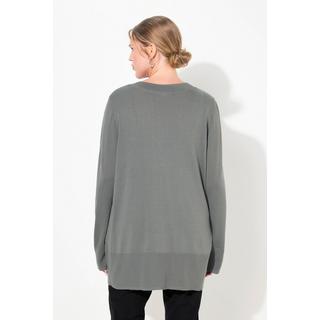 Ulla Popken  Cardigan in maglia fine con scollatura a V e abbottonatura 