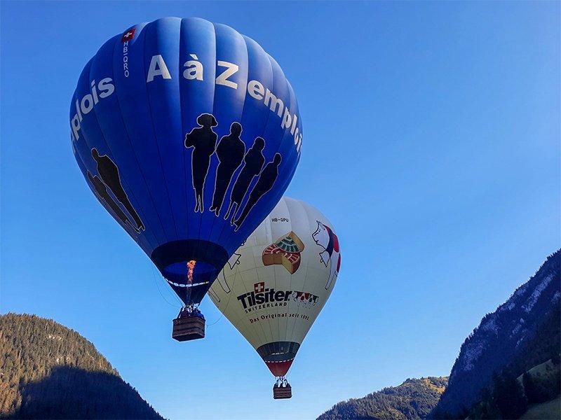 Smartbox  Private Fahrt im Heissluftballon für 2 in den Alpen, mit Start ab der Region Mittelland - Geschenkbox 