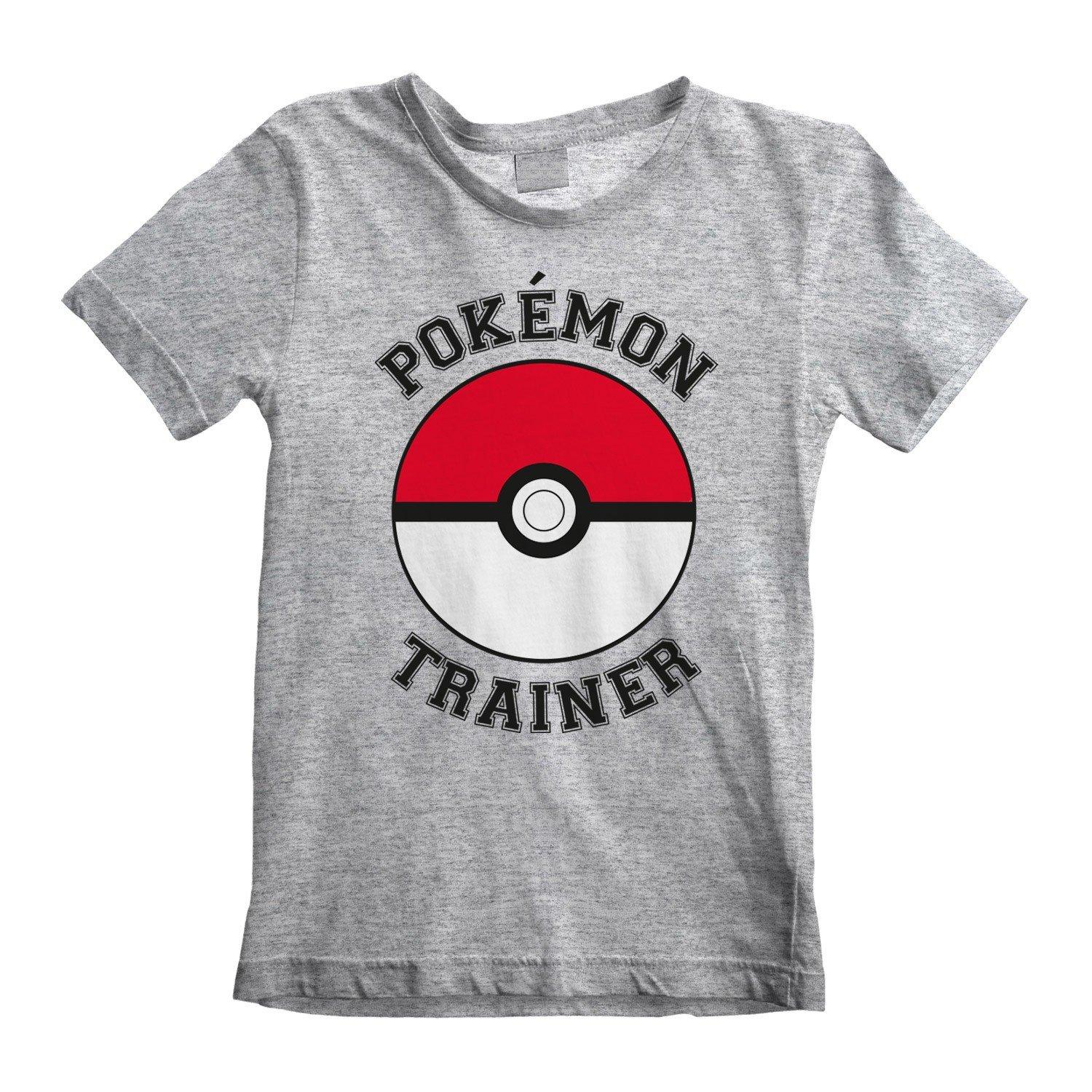 Image of Tshirt Pokeball Jungen Grau 128