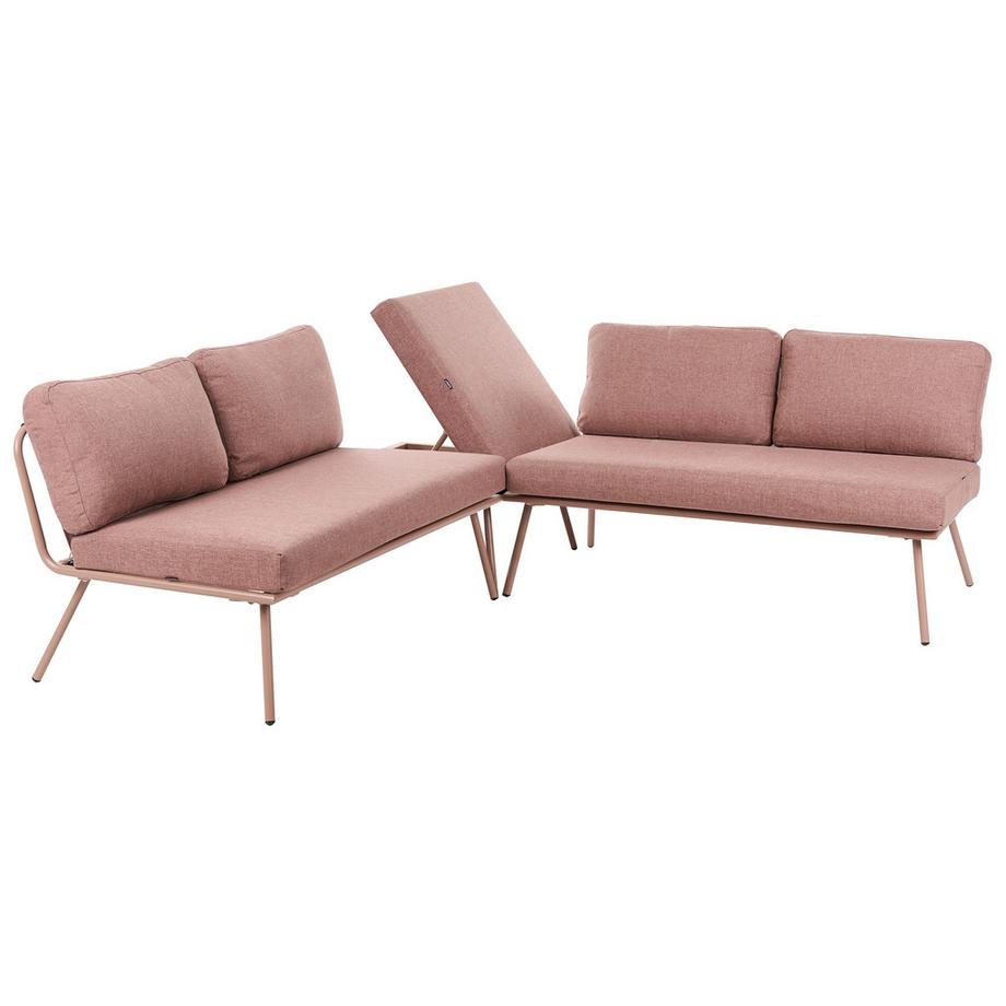 Beliani Set lounge pour jardin en Acier Moderne CACCAMO  