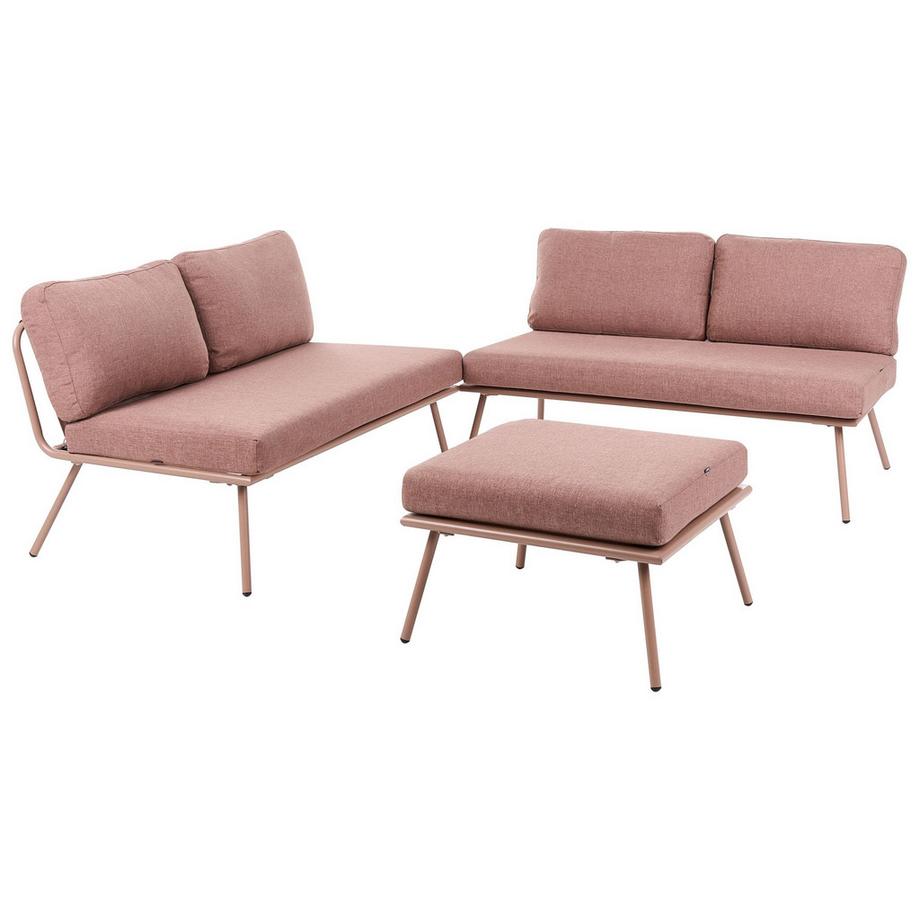 Set lounge pour jardin en Acier Moderne CACCAMO