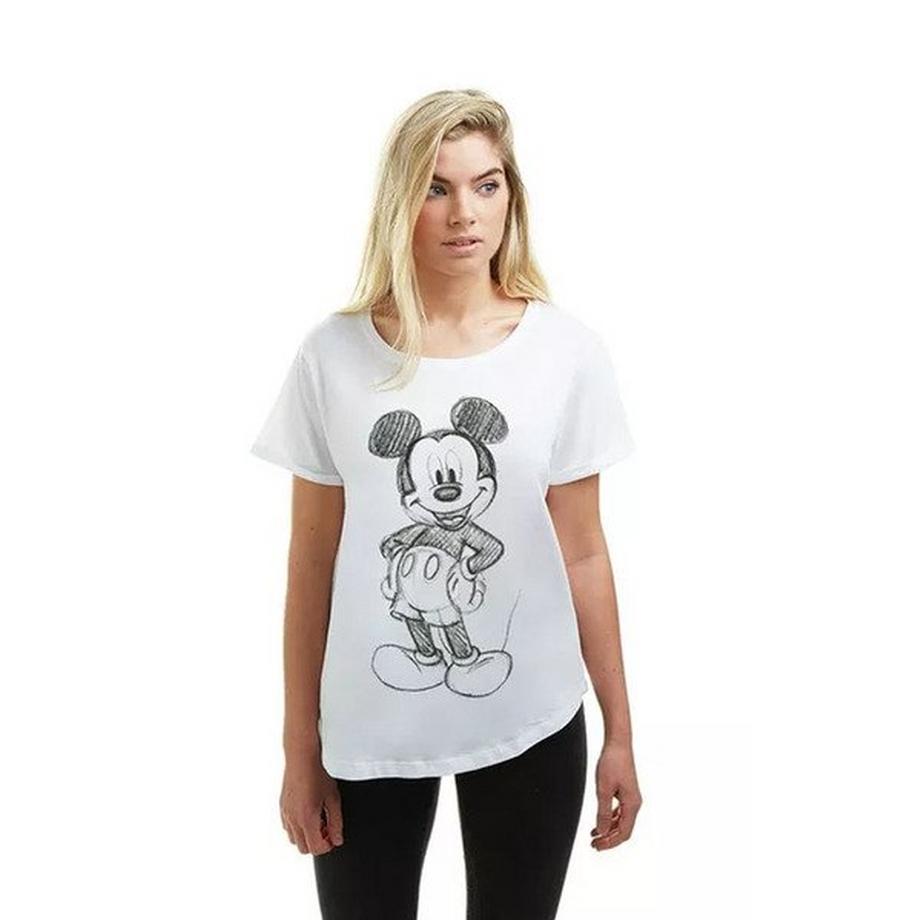 Disney T-Shirt Stampa Schizzo Topolino  