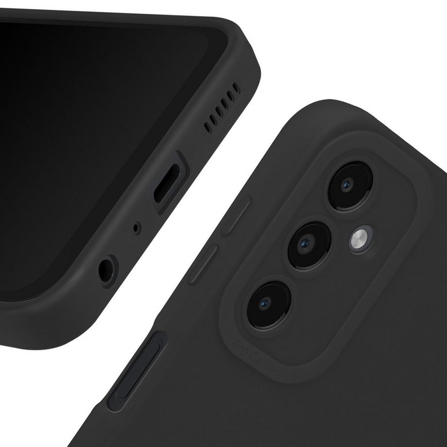 Avizar  Coque Samsung Galaxy A15 Souple Noir 