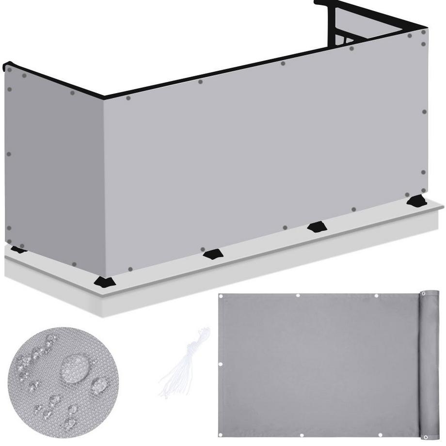 Balkonsichtschutz 76 x 445cm