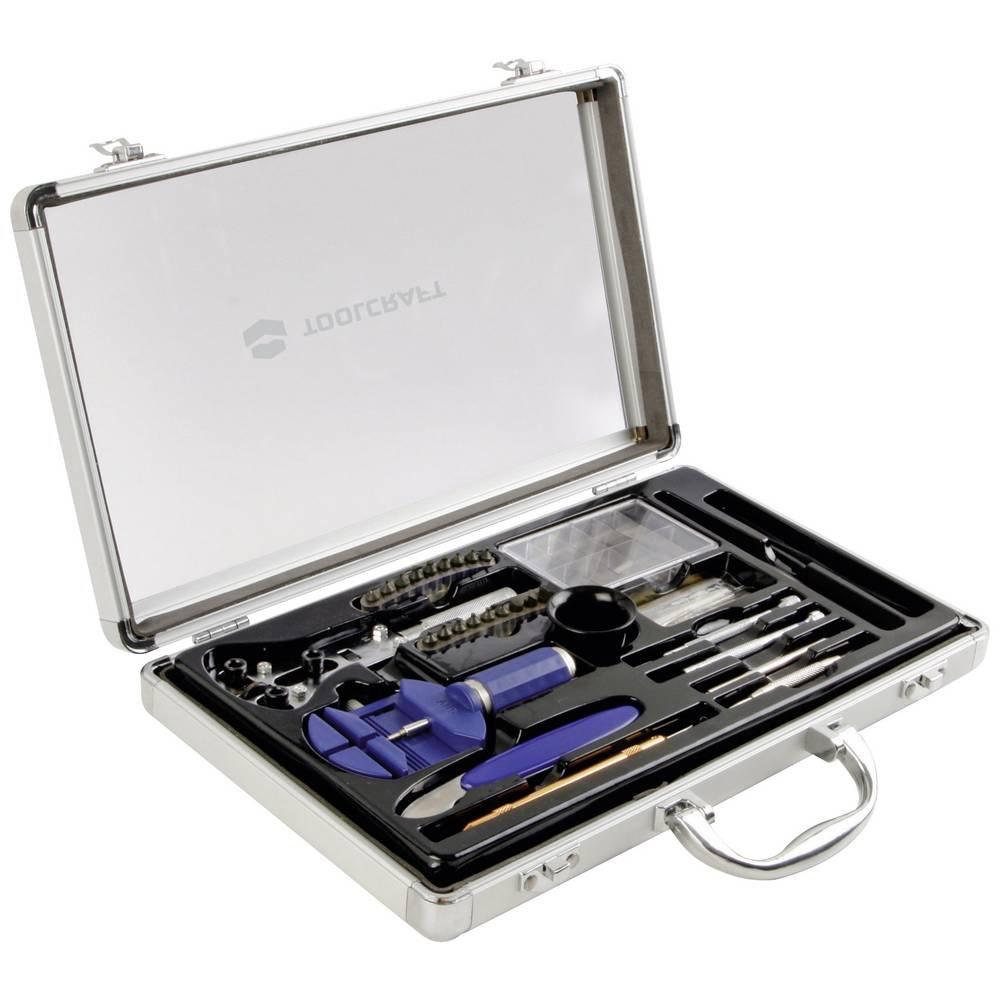 Image of Uhrmacher-Werkzeugsatz im Alukoffer