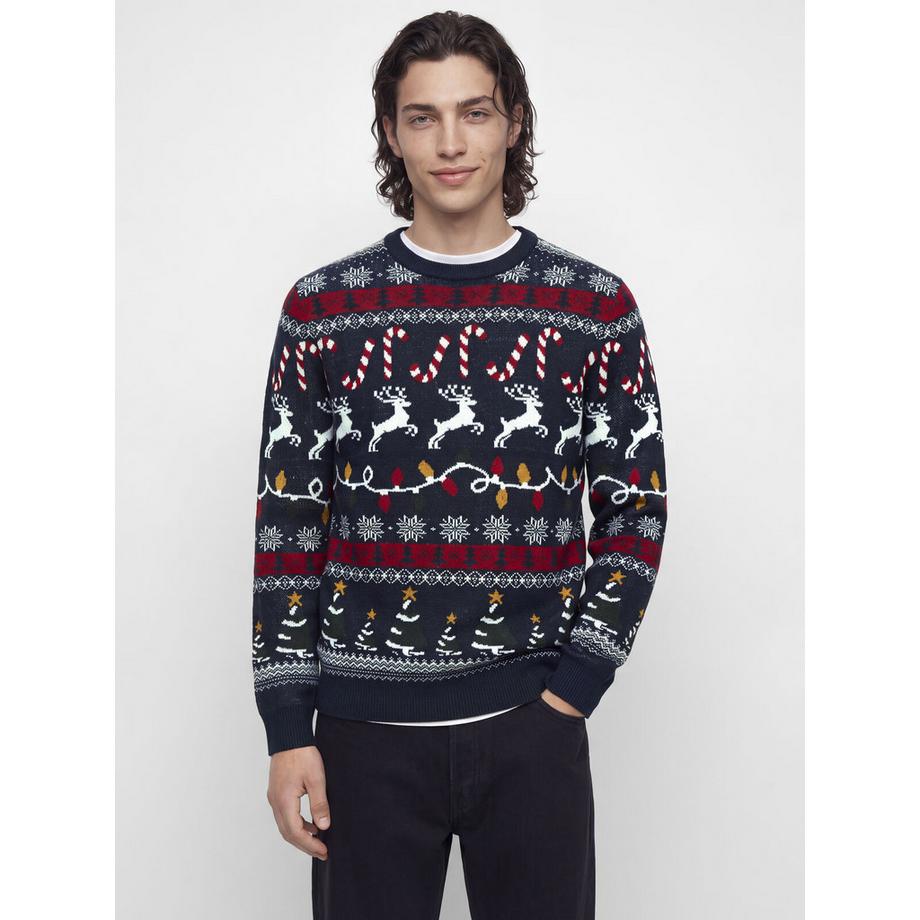 JACK & JONES Weihnachtspullover Weihnachtspullover 