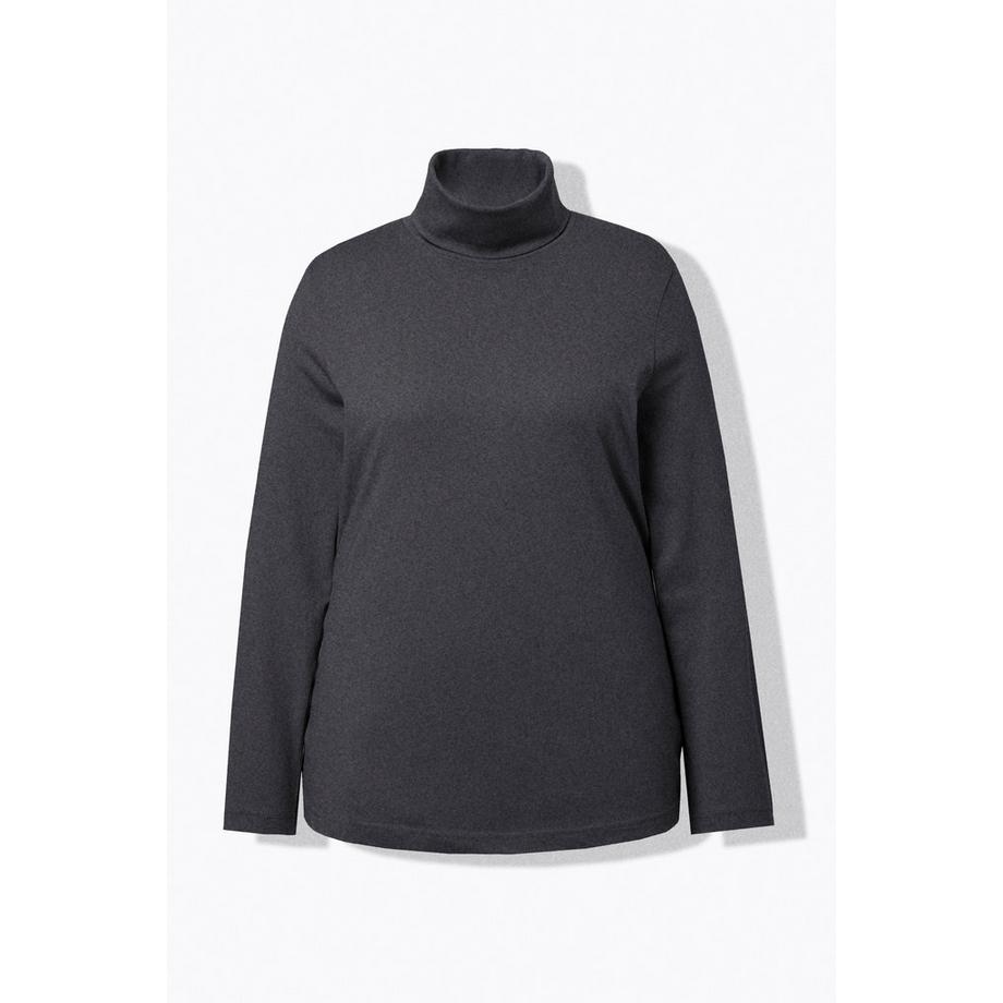 Ulla Popken T-shirt col roulé manches longues Slim Fit  