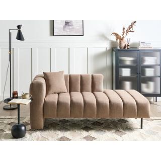 Beliani Chaise longue côté gauche en Polyester Glamour LANNILS  