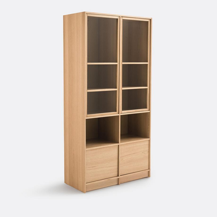 Modulare Vitrine 4 Türen 2 Nischen