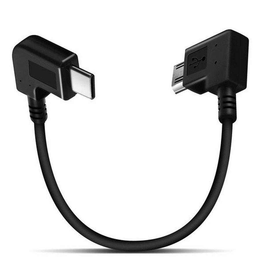 Avizar  USB-C / Micro USB Adapterkabel Schwarz 