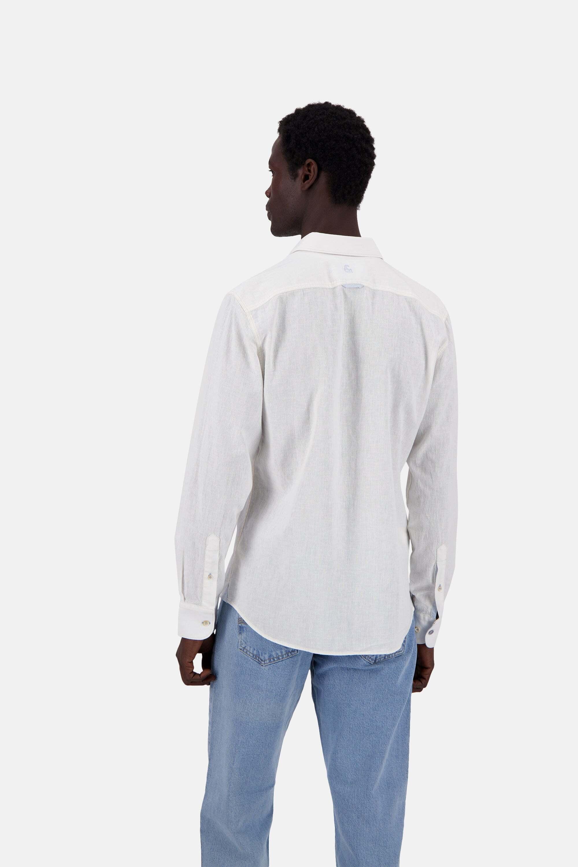 Colours & Sons Leinenmischung Kent Langarmhemd  