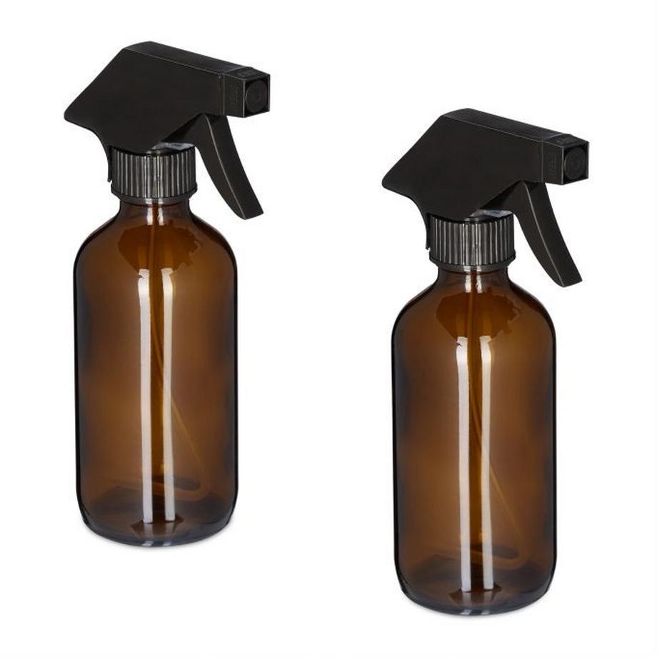 B2X  Flacon pulvérisateur en verre 230 ml Lot de 2 