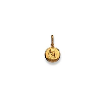 Pendentif Madone en or jaune 750, 18x10mm