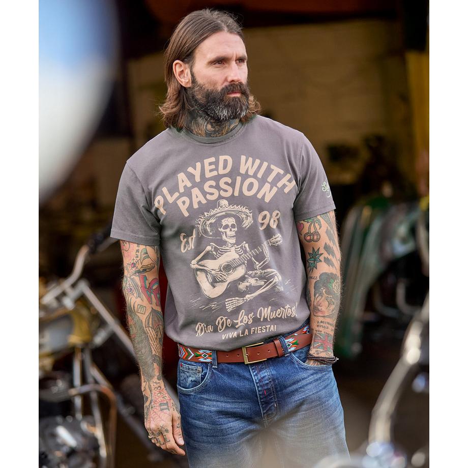 Joe Browns T-Shirt Motivo Chitarra Scheletro  