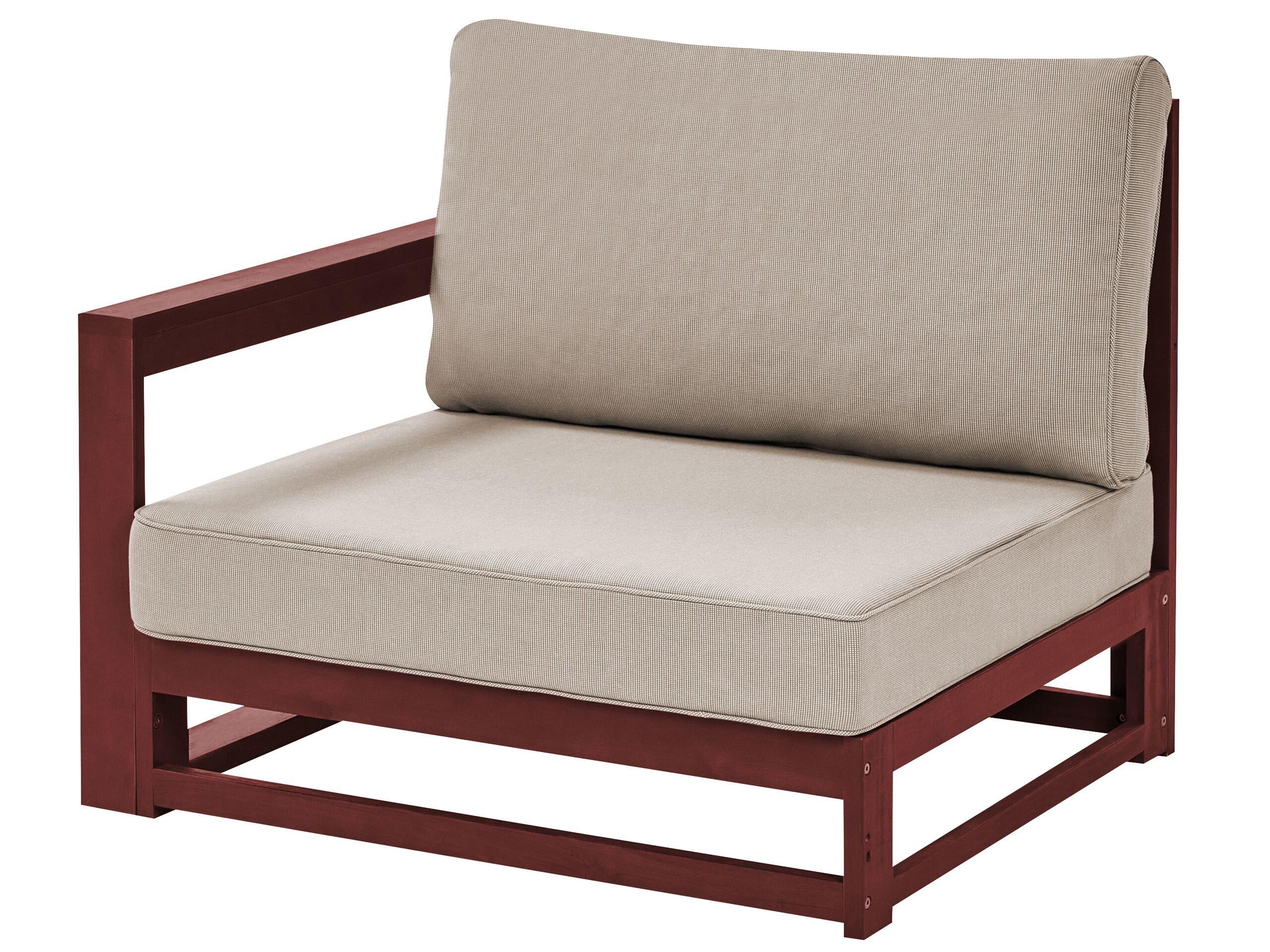 Beliani Lounge Set mit Tisch aus Akazienholz Modern TIMOR  