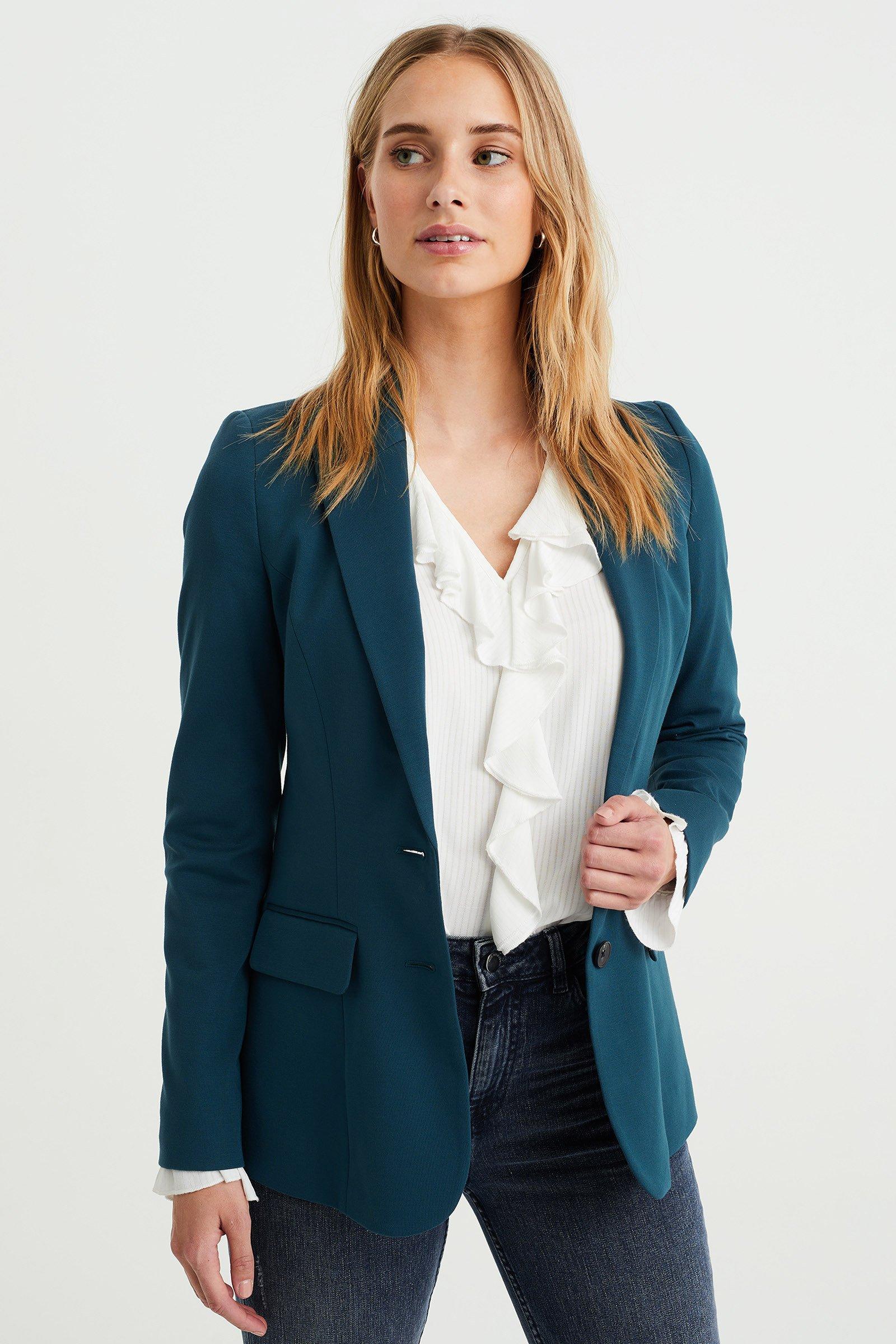 WE Fashion  Blazer Cintré De Jersey Stretch Femme 