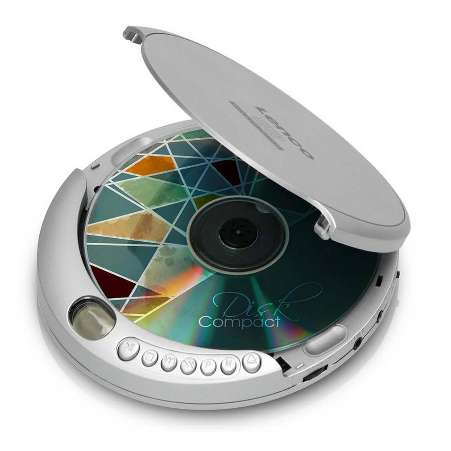 Lenco  Lettore CD, CD-R/RW, MP3 portatile con protezione antiurto 