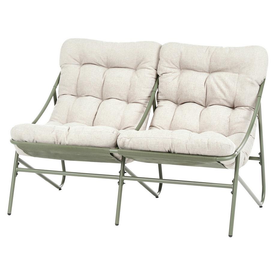 Beliani Set lounge pour jardin en Acier Scandinave MOLVENO  