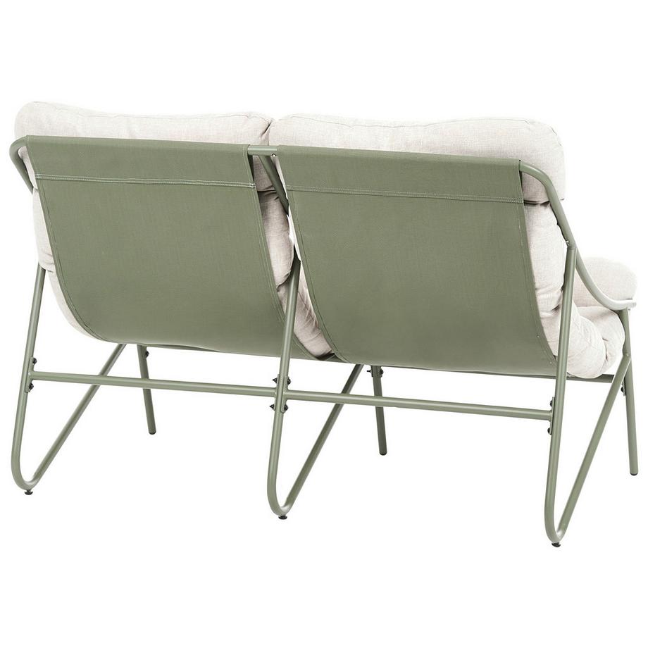 Beliani Set lounge pour jardin en Acier Scandinave MOLVENO  
