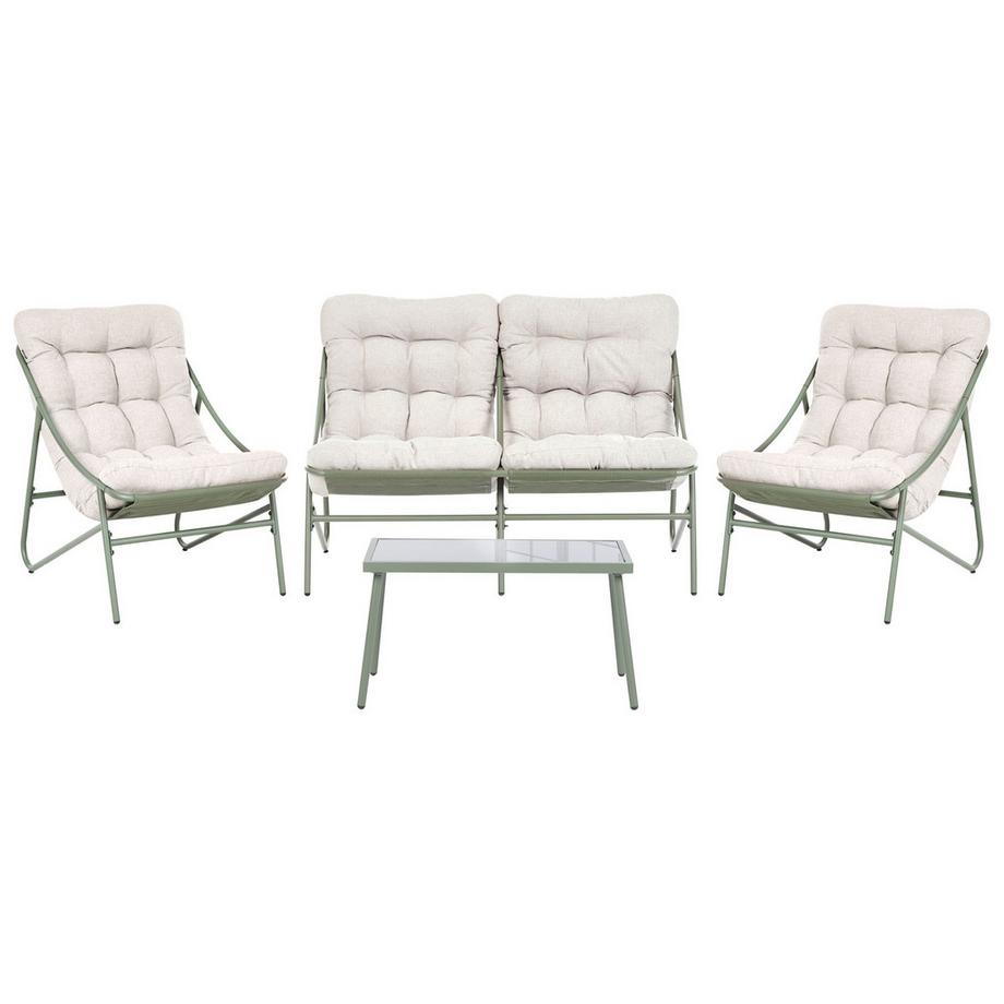 Set lounge pour jardin en Acier Scandinave MOLVENO