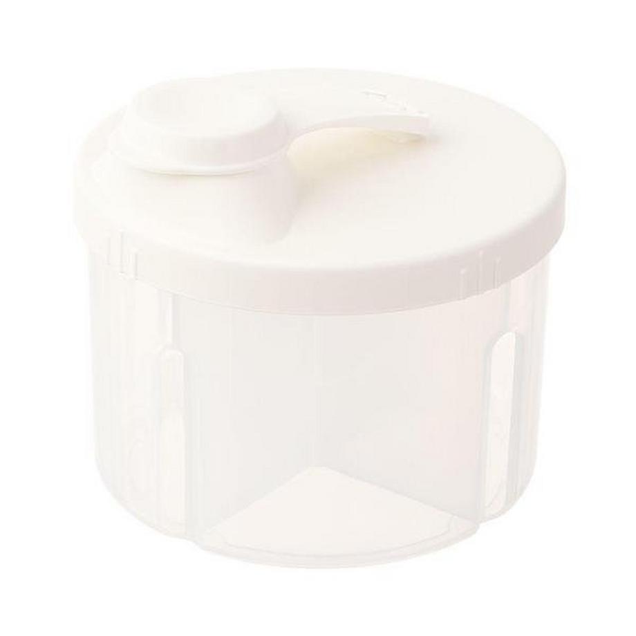 eStore  Aufbewahrungsbox für Babynahrung, 4 Fächer - Weiß 