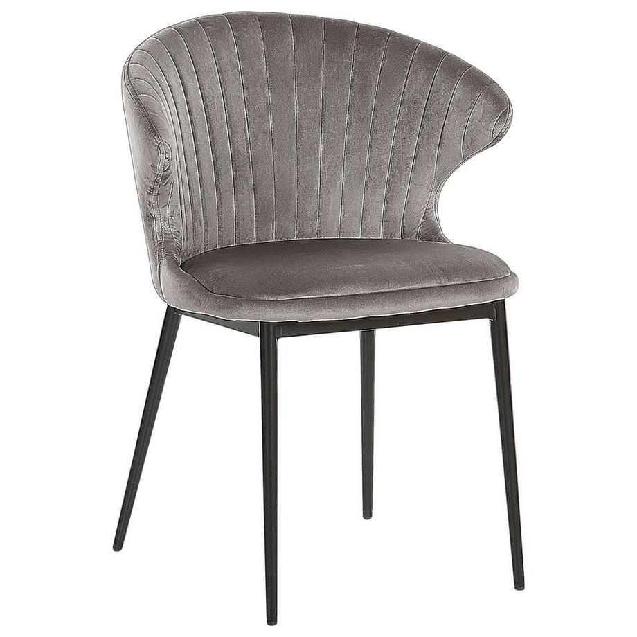 Beliani Set di 2 sedie da pranzo en Velluto Moderno AUGUSTA  