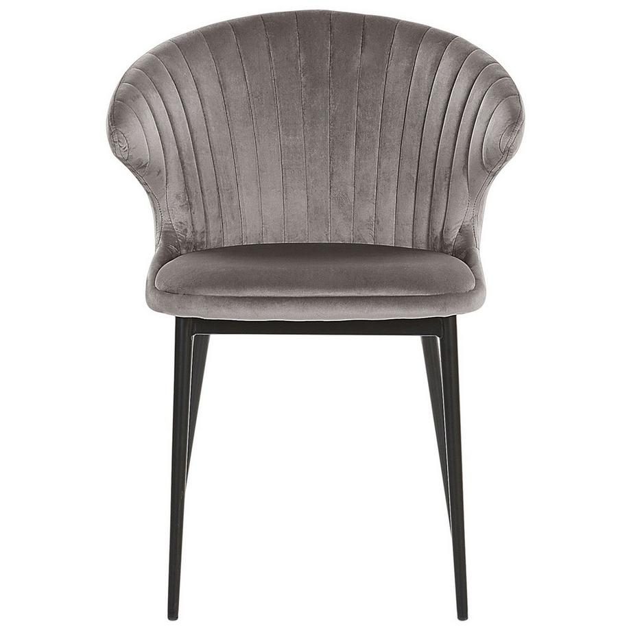 Beliani Set di 2 sedie da pranzo en Velluto Moderno AUGUSTA  